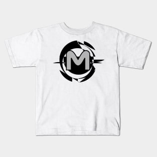 Futuristic Modern Letter M Kids T-Shirt